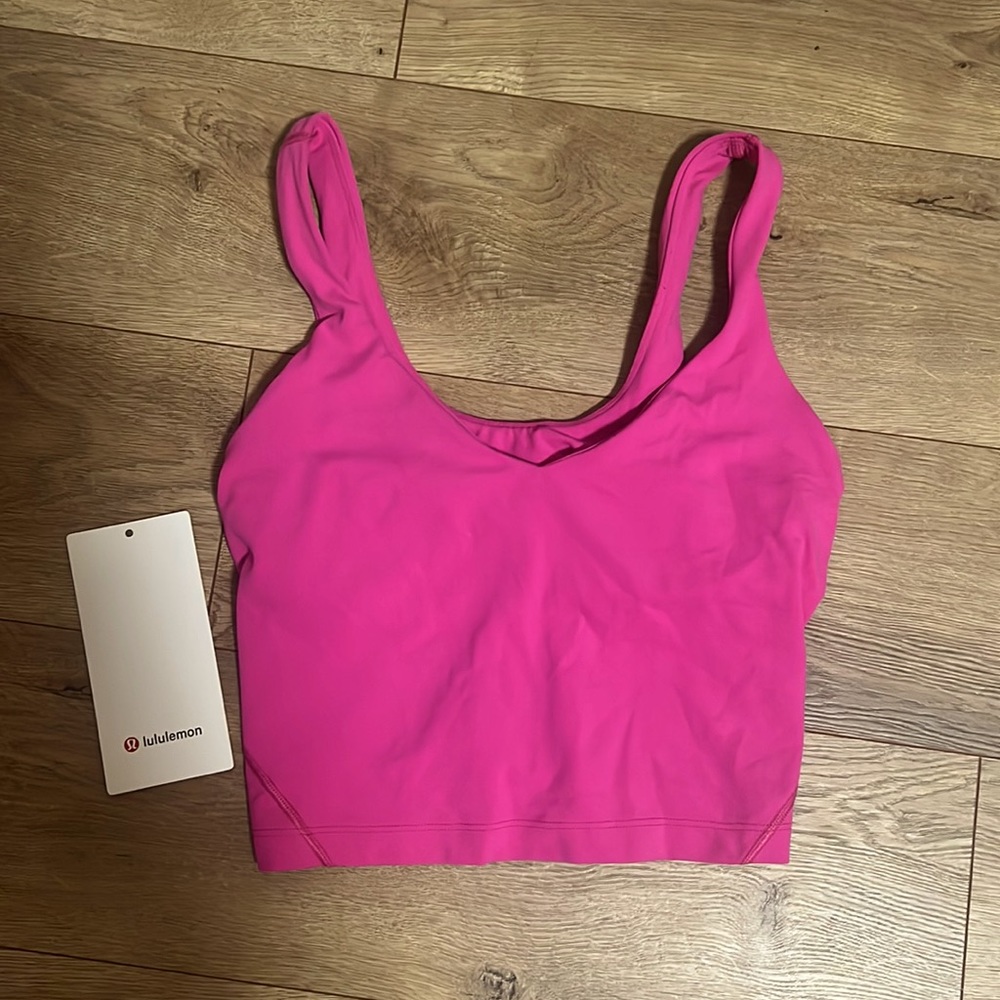 lululemon align tank in sonic pink size 4